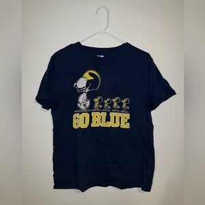 Peanuts Snoopy Go Blue Michigan Shirt